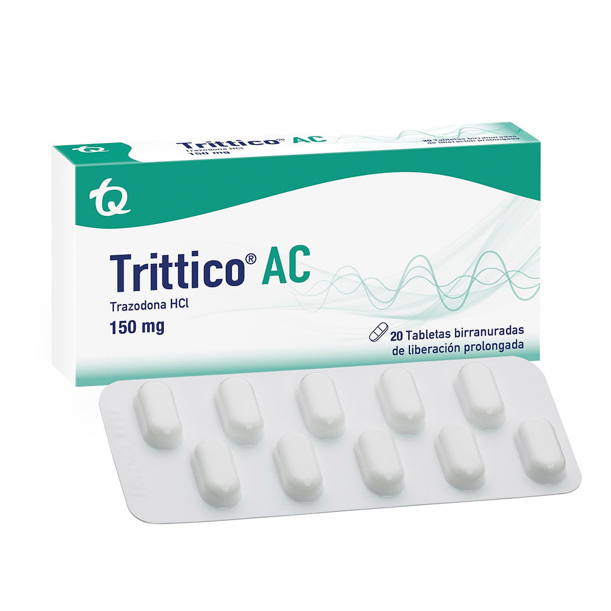 Trittico Ac 150 Mg Tecnoquímicas Caja X 20 Tabletas Birranuradas.