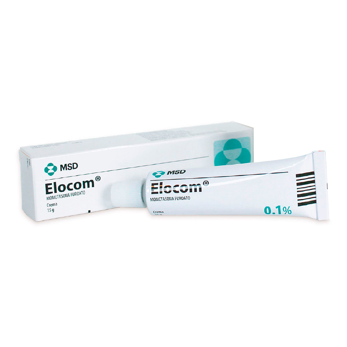 Crema Dermatológica Elocom 0.1% Msd Tubo X 15 G.