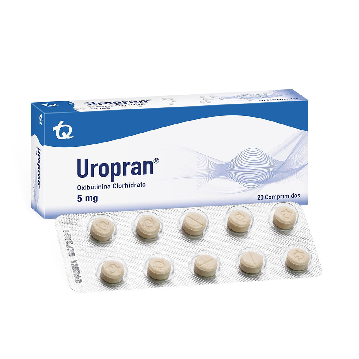 Uropran 5 Mg Tecnoquímicas Caja X 20 Comprimidos.