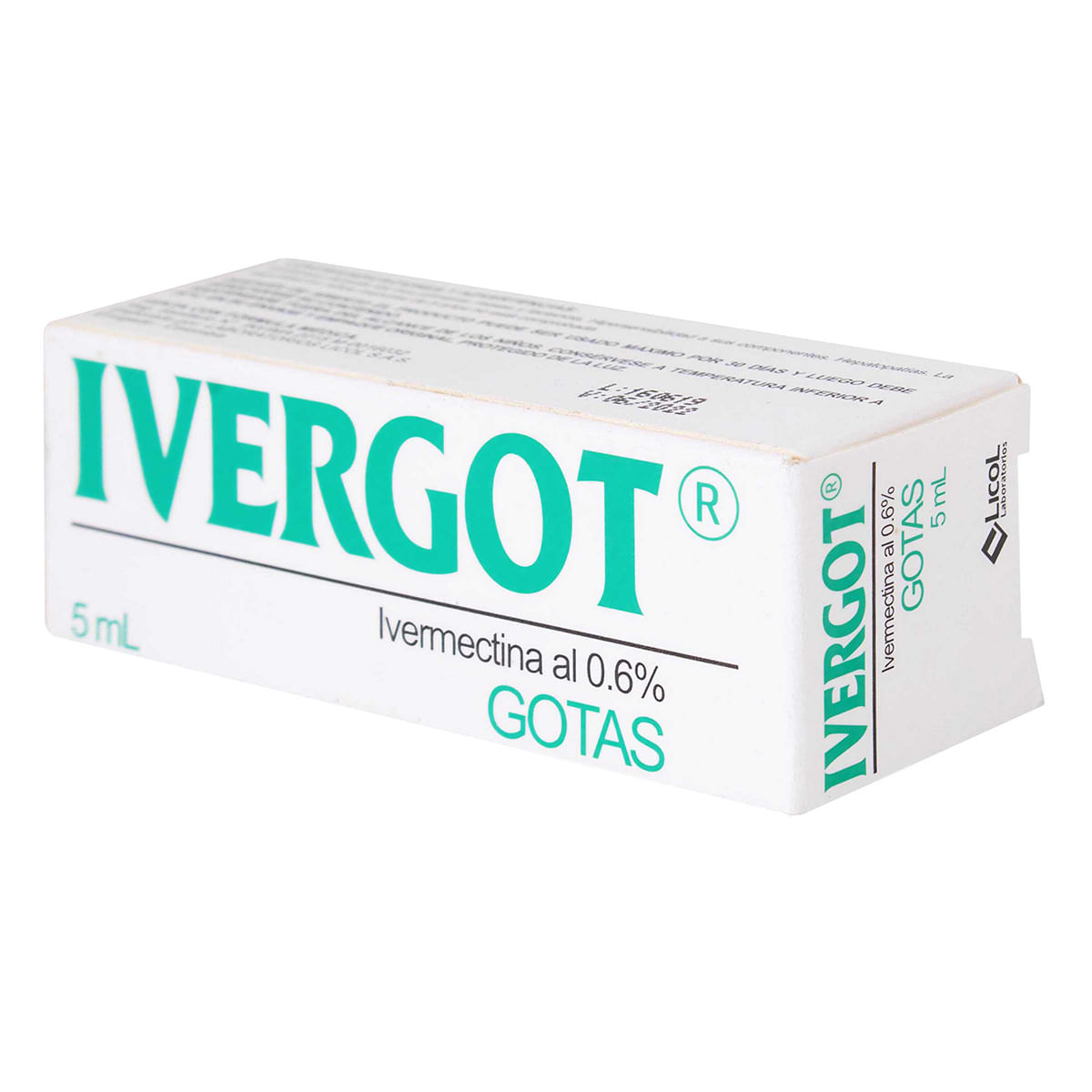 Ivergot 0.6% Licol Gotas Frasco X 5 Ml.