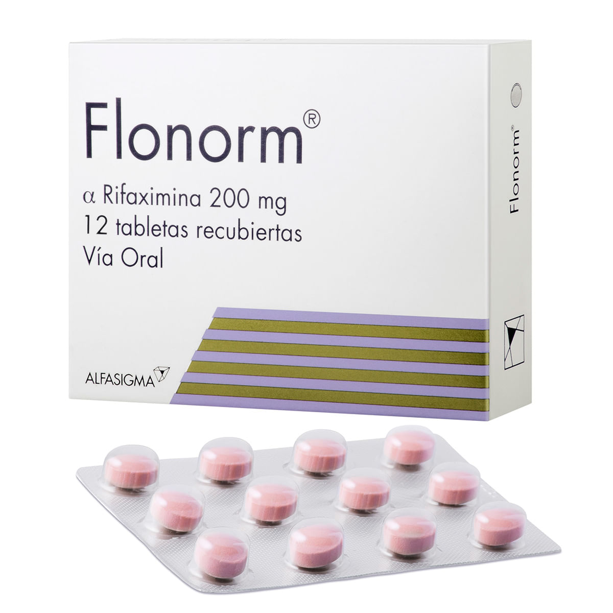 Flonorm 200 Mg Zambon Caja X 12 Tabletas.