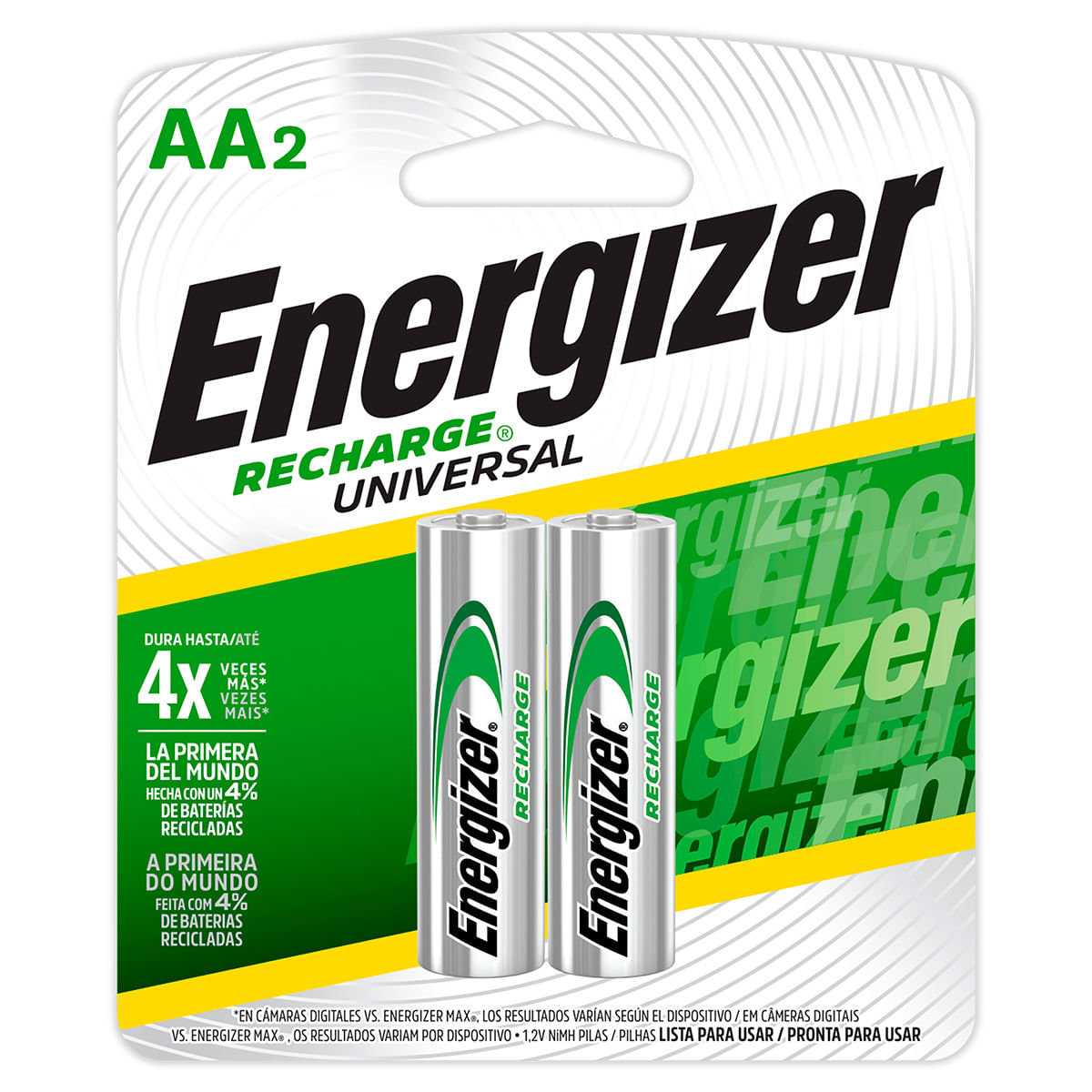 Pila Energizer Recharge AA Blister x 1 Par.