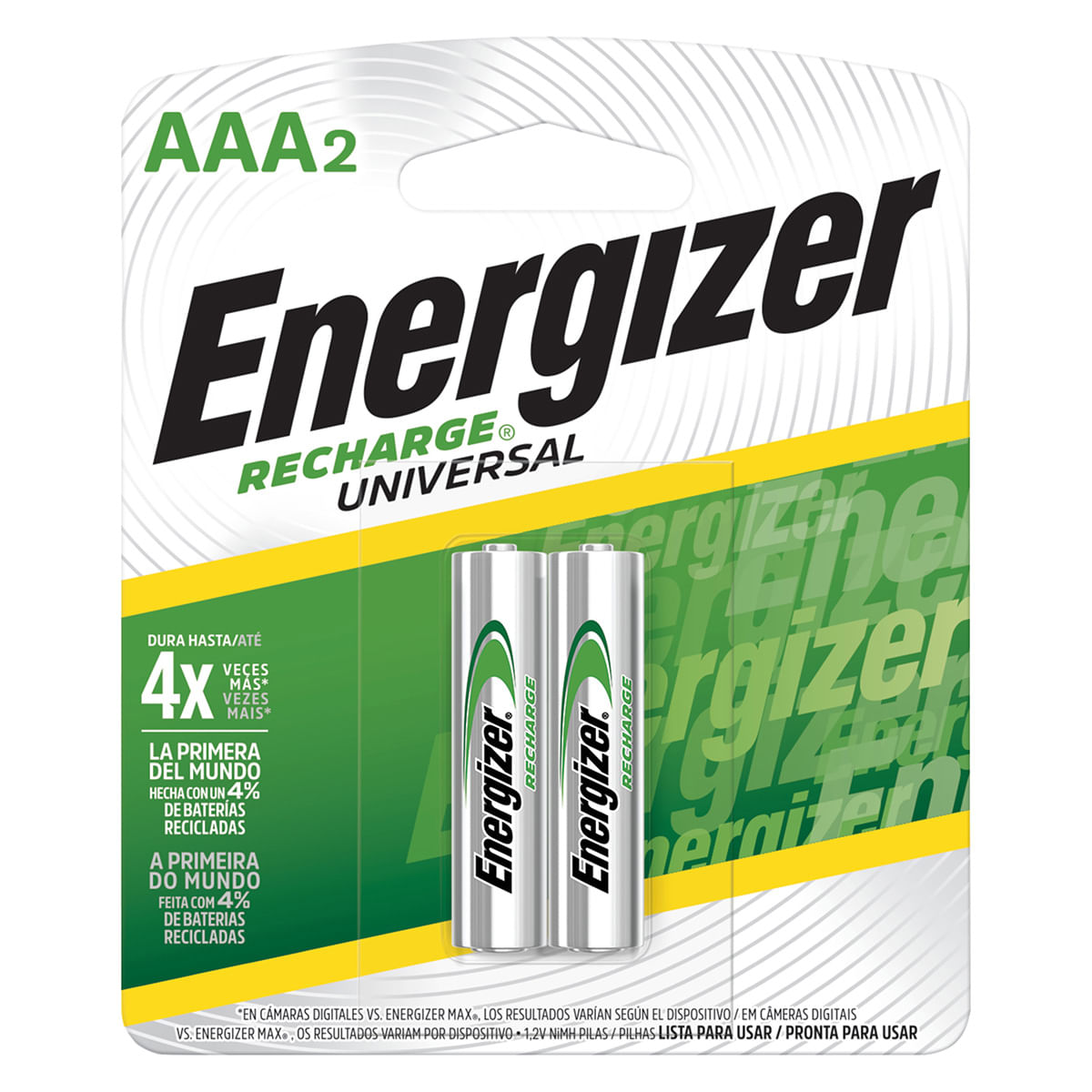 Pila Energizer Recharge AAA Blister x 1 Par.