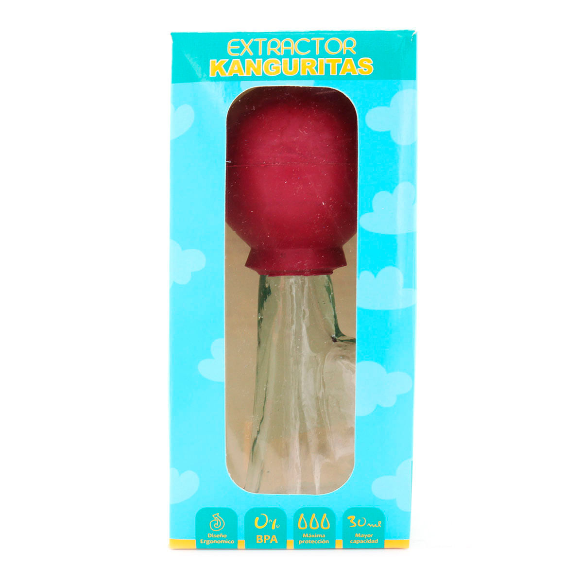 Extractor de Leche Materna Kanguritas Vidrio Caja x 1 Ud
