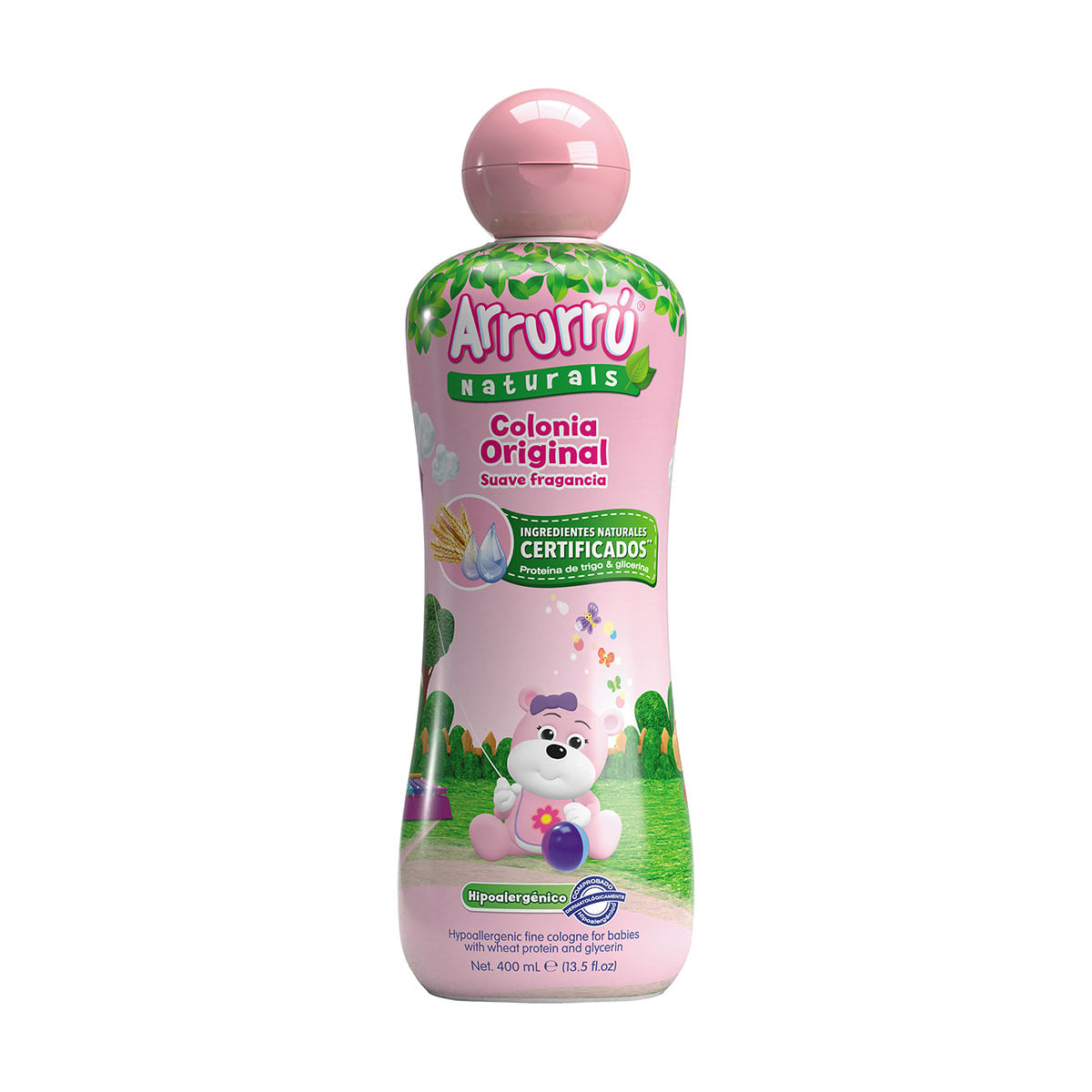 Colonia Arrurrú Naturals Original Rosada Frasco X 400 Ml.