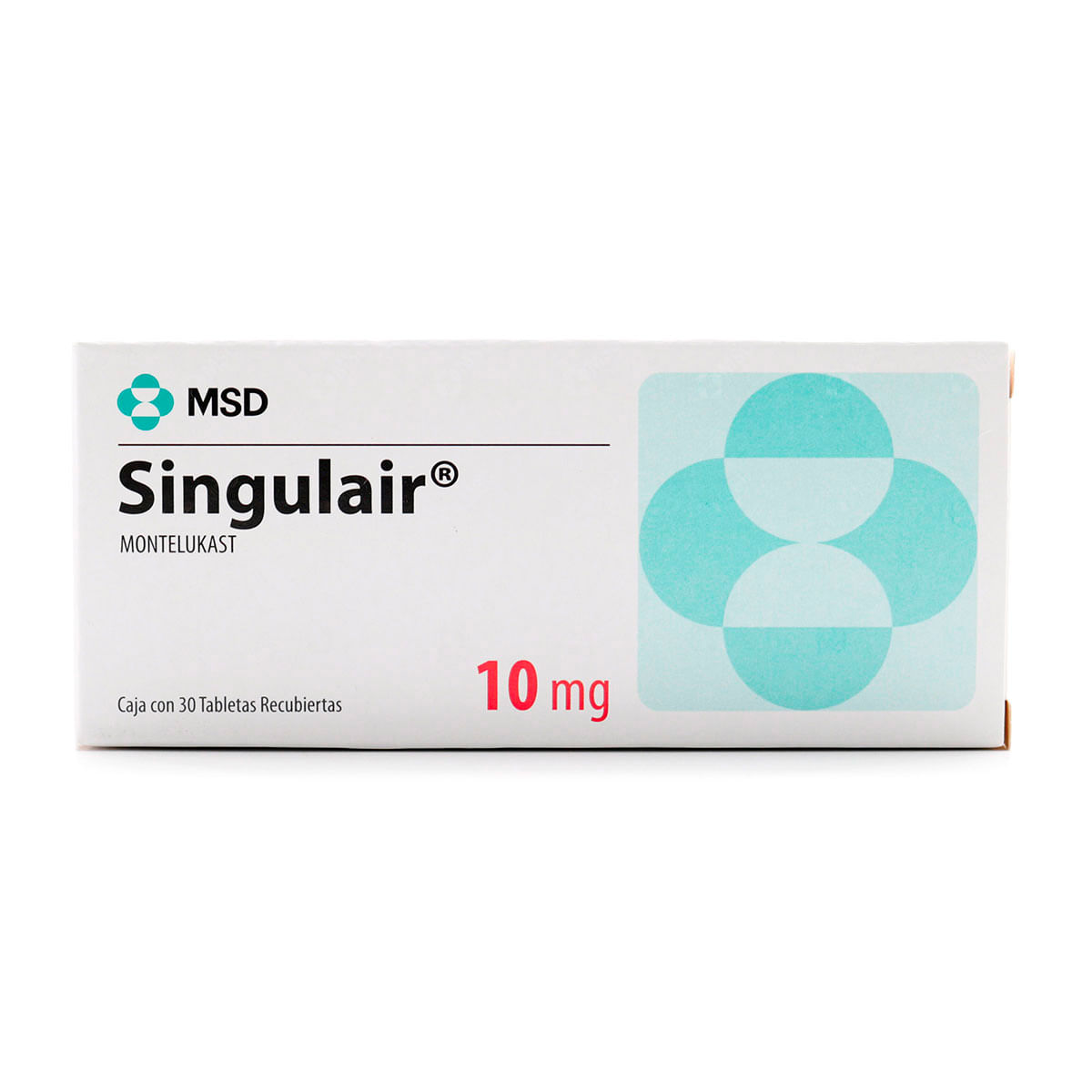 Singulair 10 Mg Msd Caja X 30 Tabletas Recubiertas.