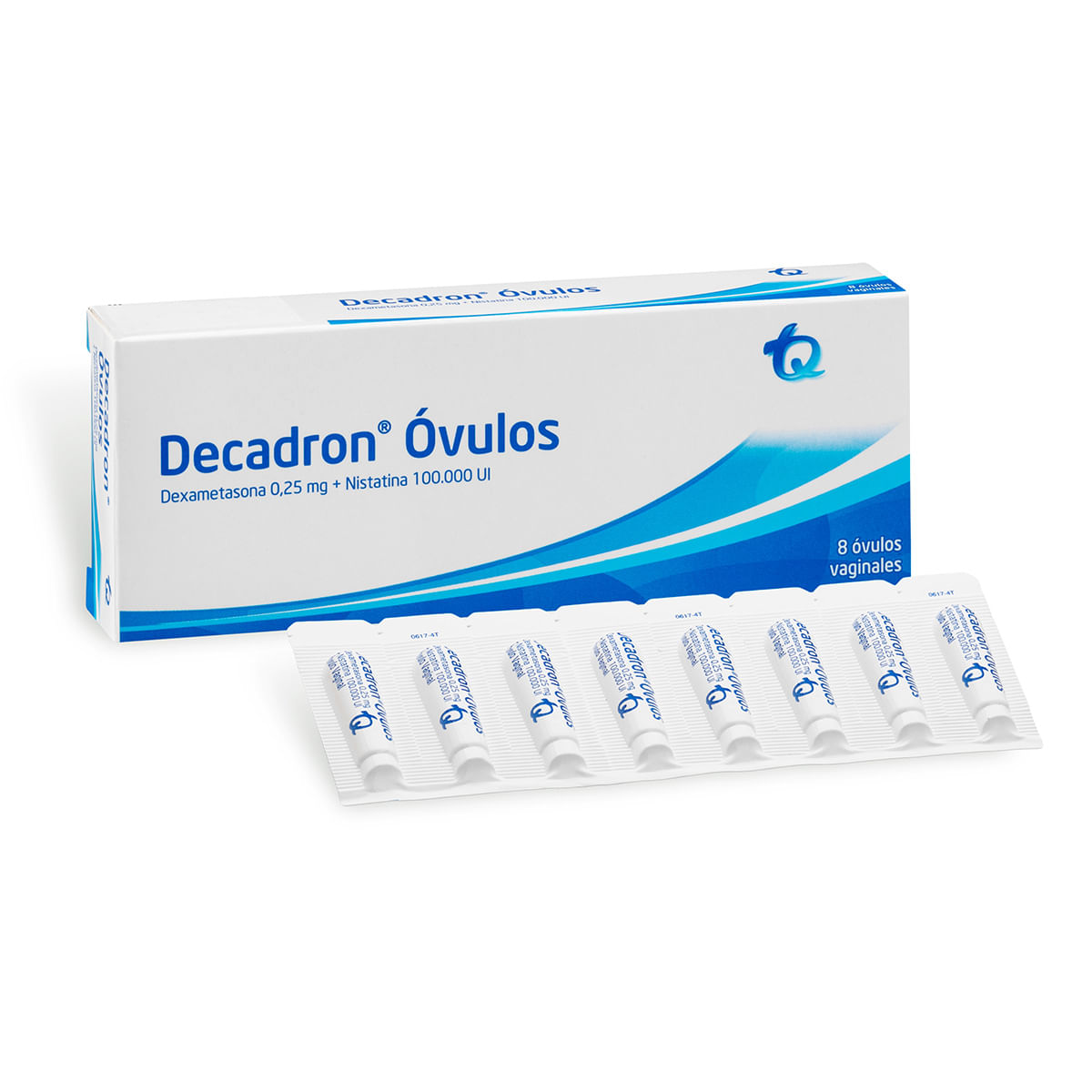 Óvulos Vaginales Decadron/Nistatina 0.25 Mg/100.000 Ui Tecnoquímicas Caja X 8 Uds.