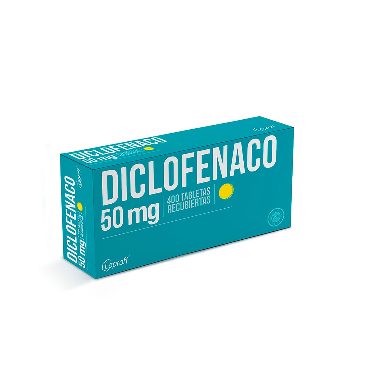 Diclofenaco 50 Mg Laproff Caja X 400 Tabletas Recubiertas.
