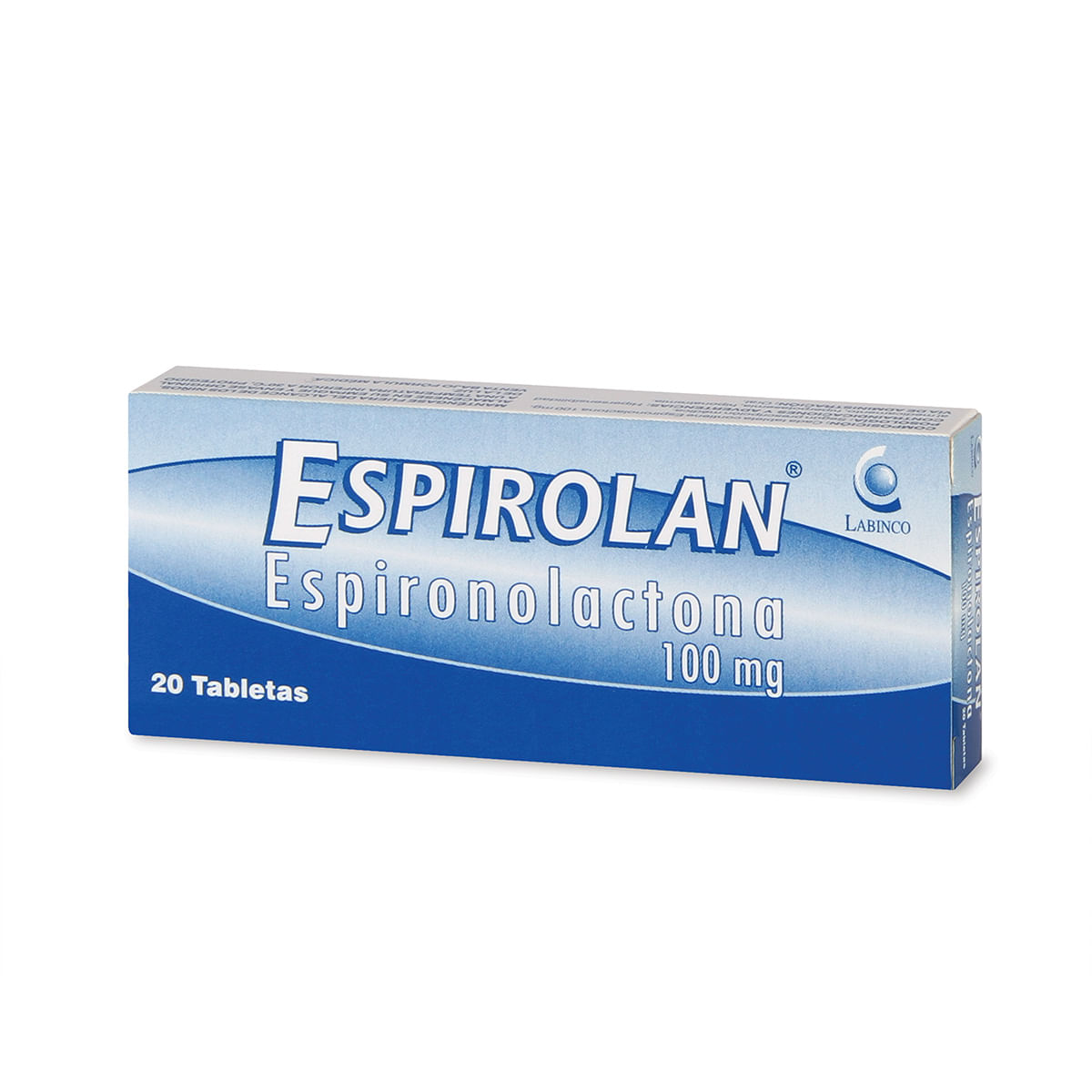 Espirolan 100 Mg Labinco Caja X 20 Tabletas.