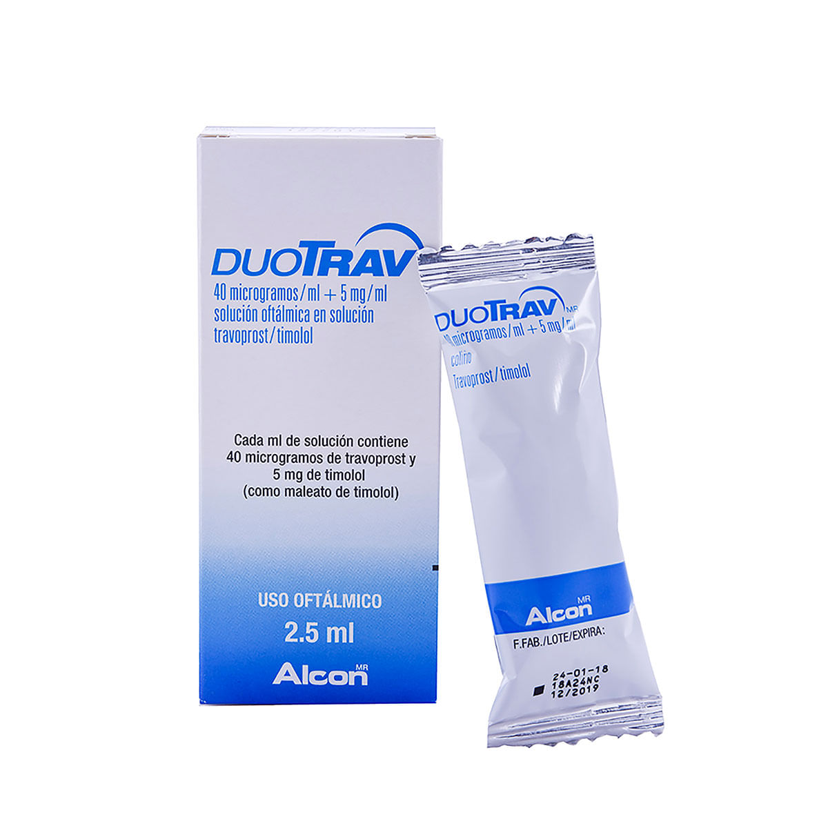 Solución Oftálmica Duotrav Alcon Caja X 2.5 Ml.