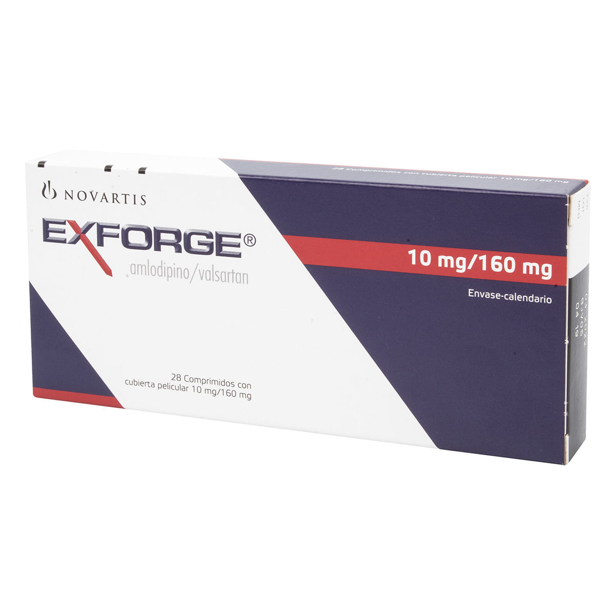 Exforge 10 Mg/160 Mg Novartis Caja X 28 Comprimidos.
