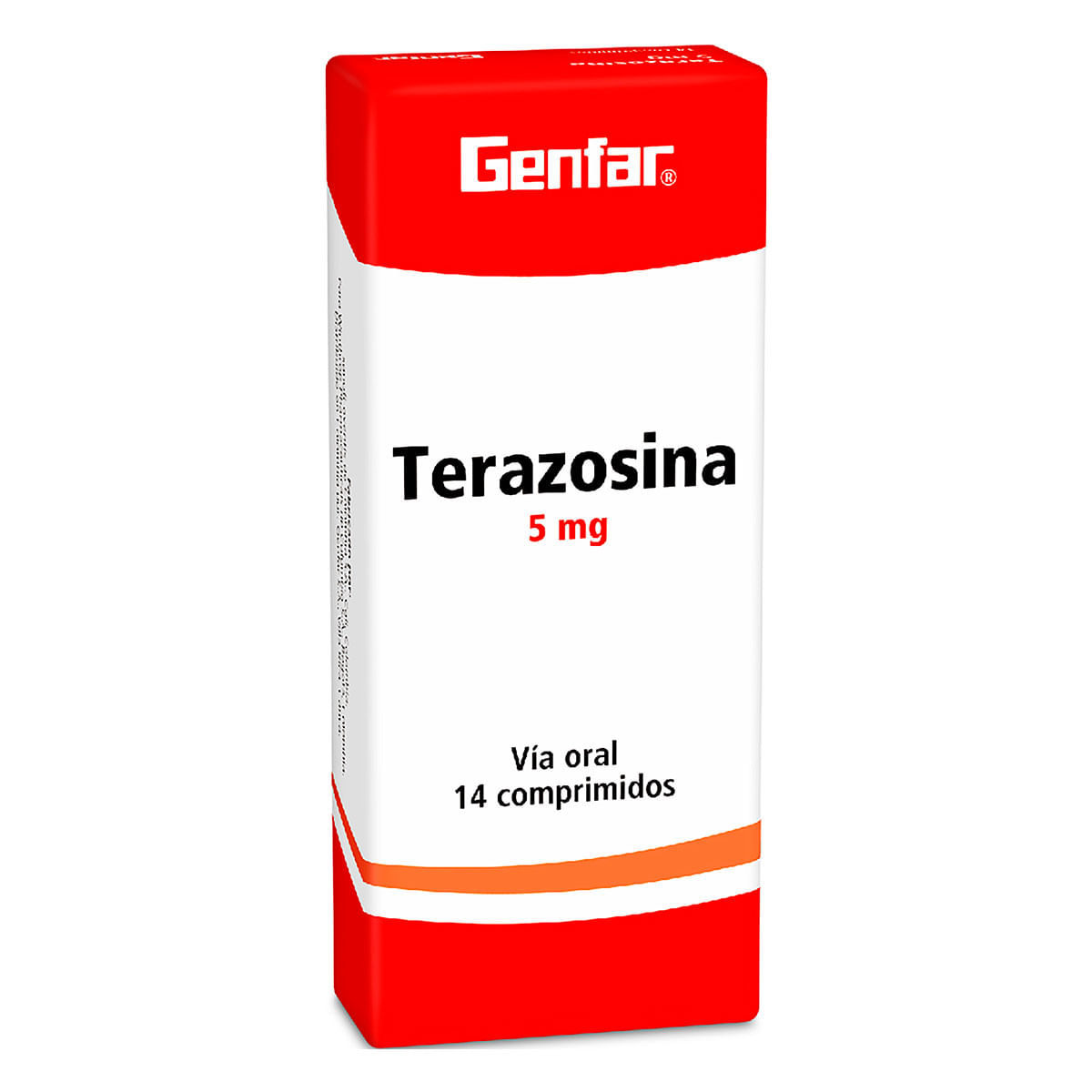 Terazosina 5 Mg Genfar Caja X 14 Comprimidos.