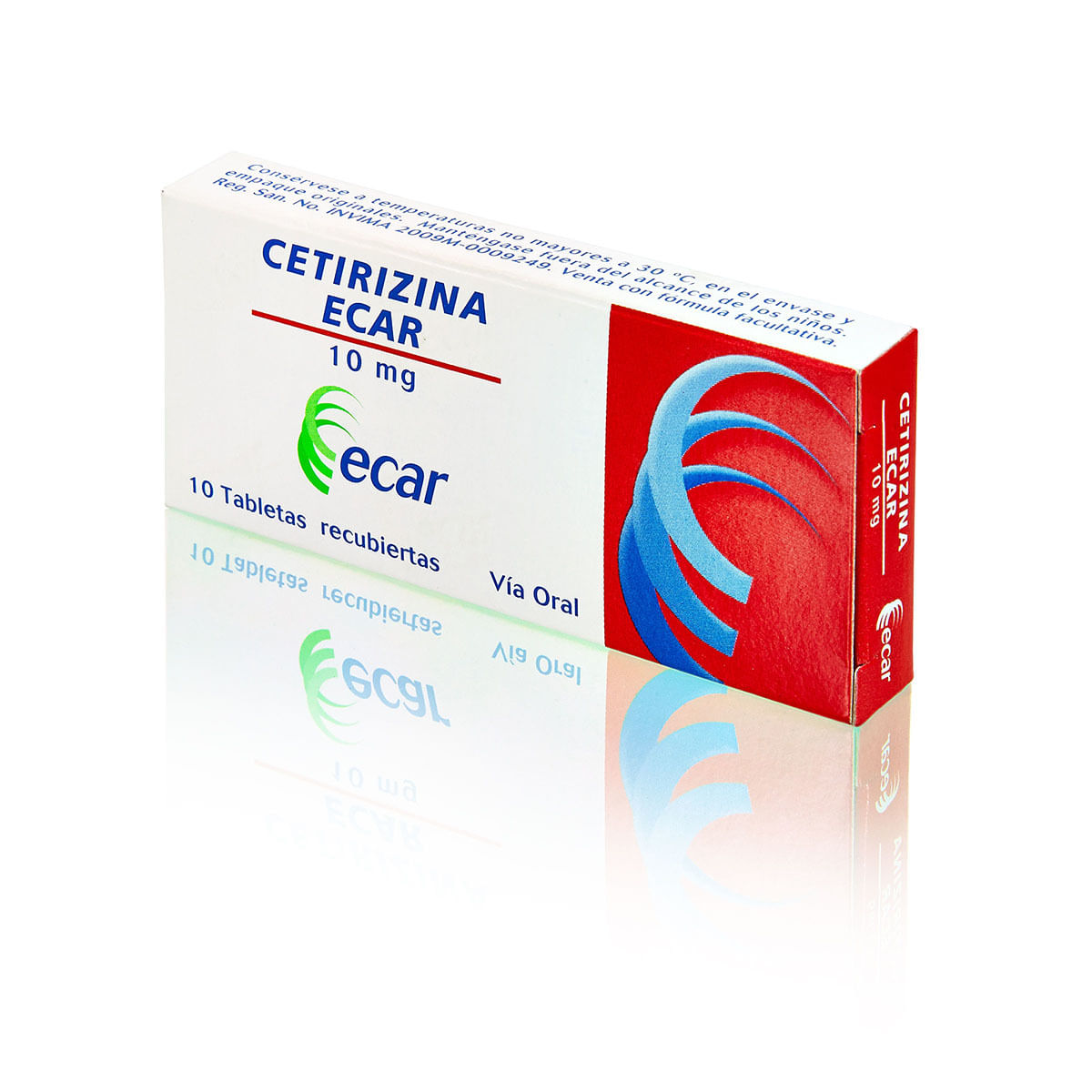 Cetirizina 10 Mg Ecar Caja X 10 Tabletas.
