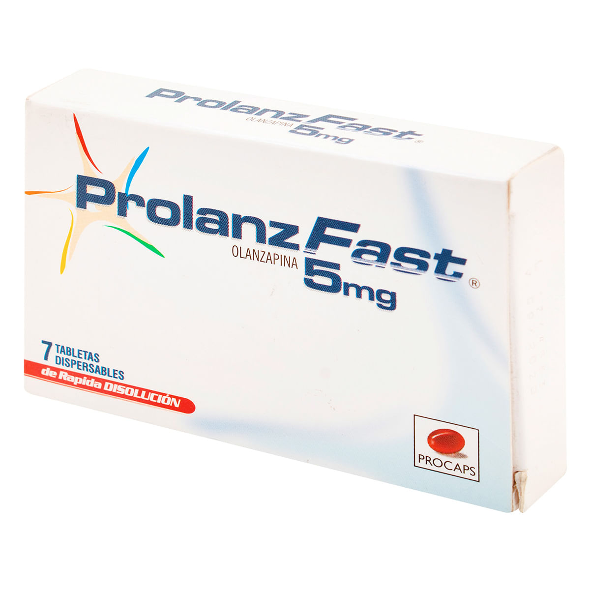 Prolanz Fast 5 Mg Procaps Caja X 7 Tabletas Dispersables.