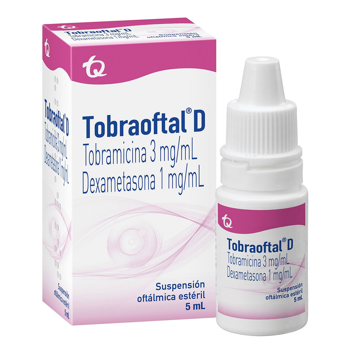 Suspensión Oftálmica Tobraoftal D 0.3%/0.1% Tecnoquímicas Frasco X 5 Ml.