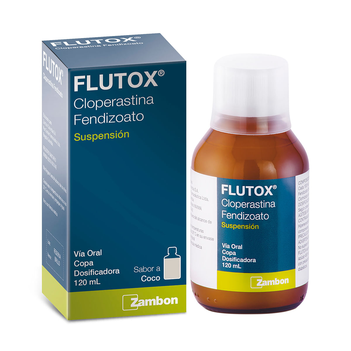 Suspensión Flutox Zambon Coco Frasco X 120 Ml.