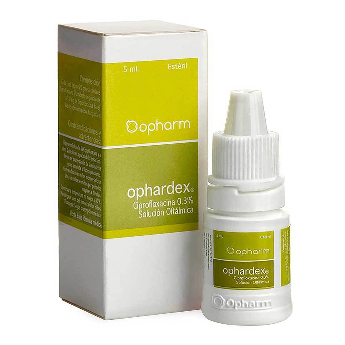 Solución Oftálmica Ophardex 0.3% Opharm Frasco X 5 Ml.