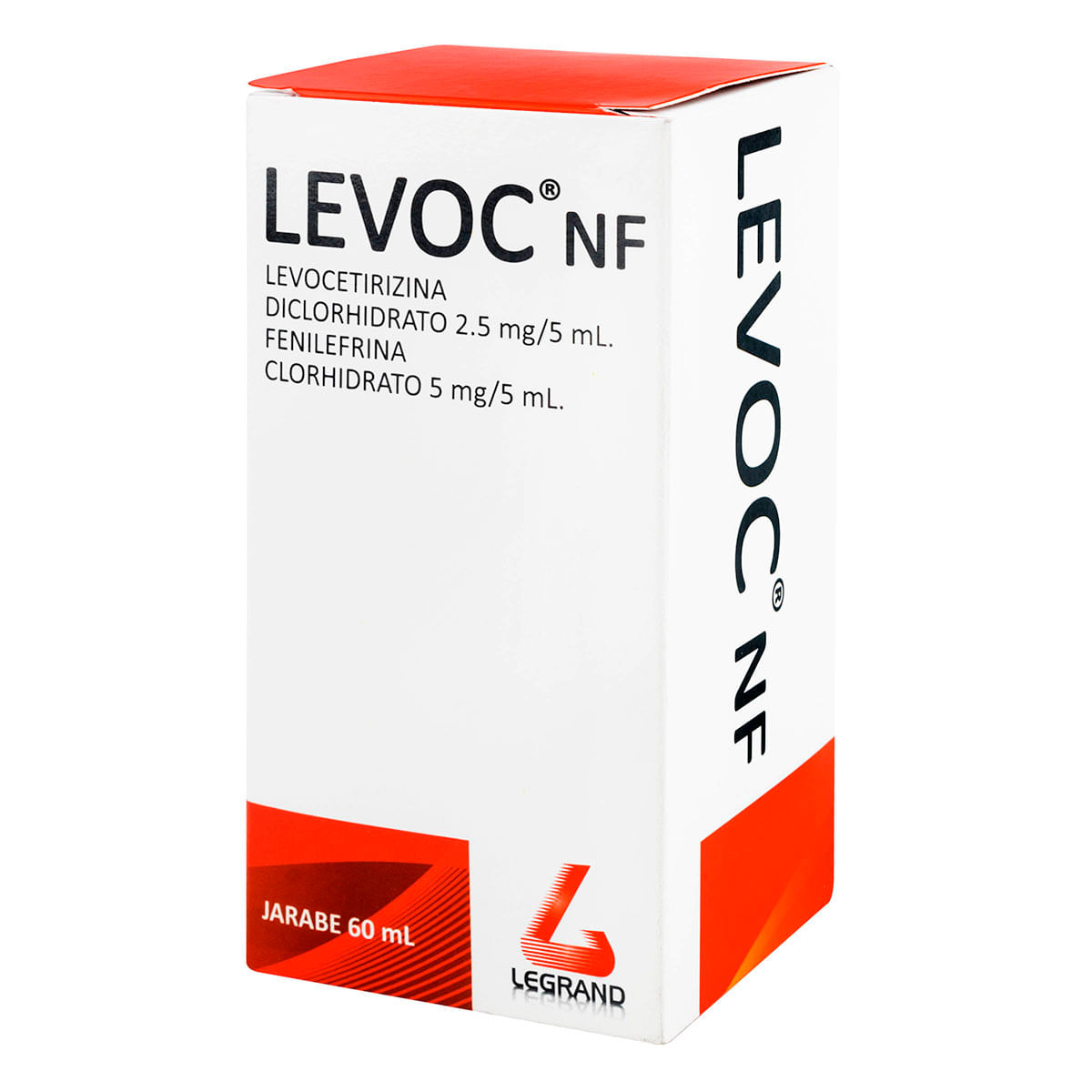 Jarabe Levoc Nf 2.5 Mg/5 Mg Legrand Frasco X 60 Ml.