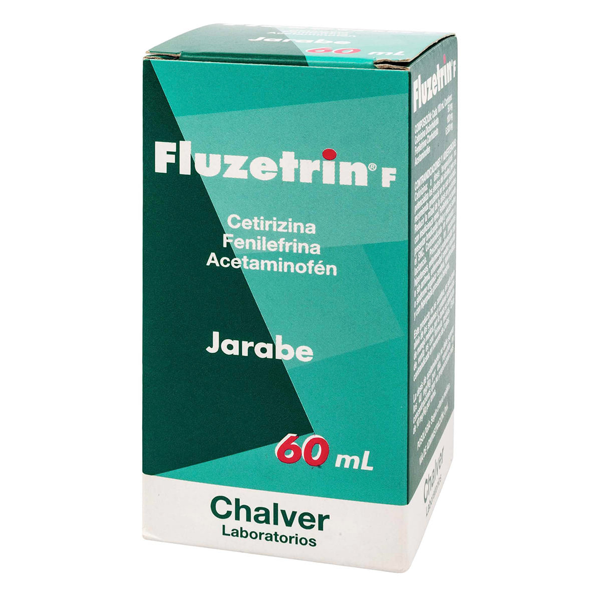 Jarabe Fluzetrin F Chalver Frasco X 60 Ml.