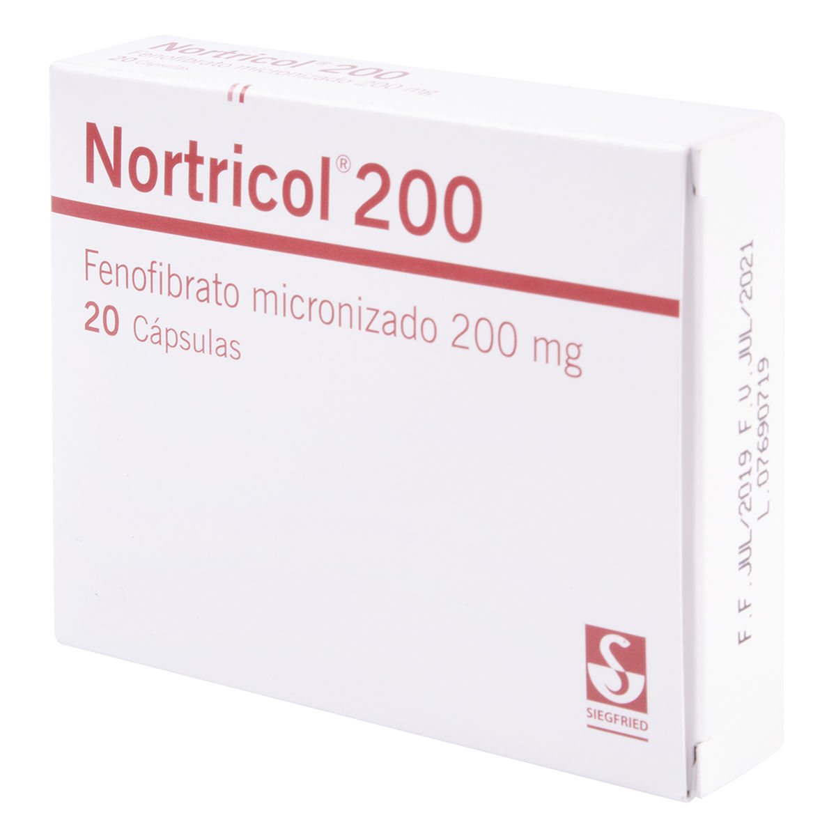 Nortricol 200 Mg Siegfried Caja X 20 Cápsulas.
