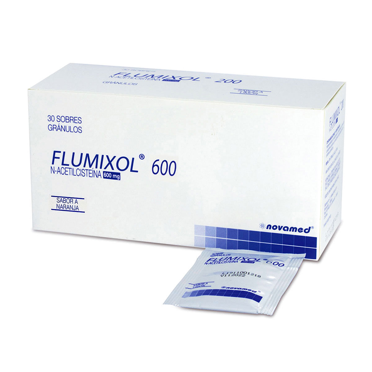 Flumixol 600 Mg Novamed Naranja Caja X 30 Sobres.