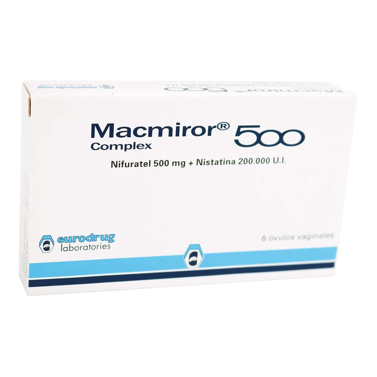Óvulos Vaginales Macmiror Complex 500 Mg Exeltis Caja X 6 Uds.