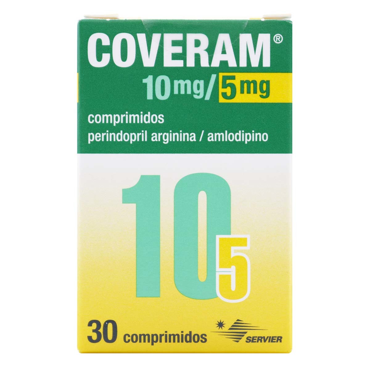 Coveram 10 Mg/5 Mg Servier Caja X 30 Comprimidos.