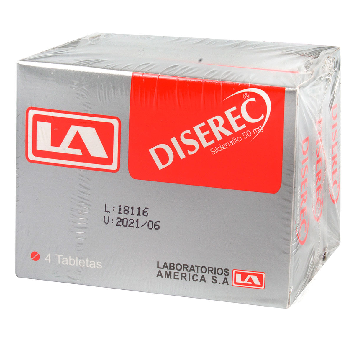Diserec 50 Mg América Caja X 4 Tabletas Pague 2 Lleve 3.