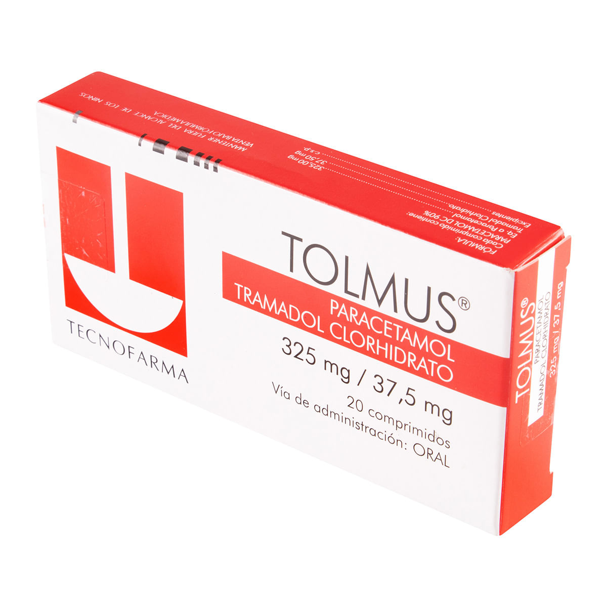 Tolmus 325 Mg/37.5 Mg Tecnofarma Caja X 20 Comprimidos.