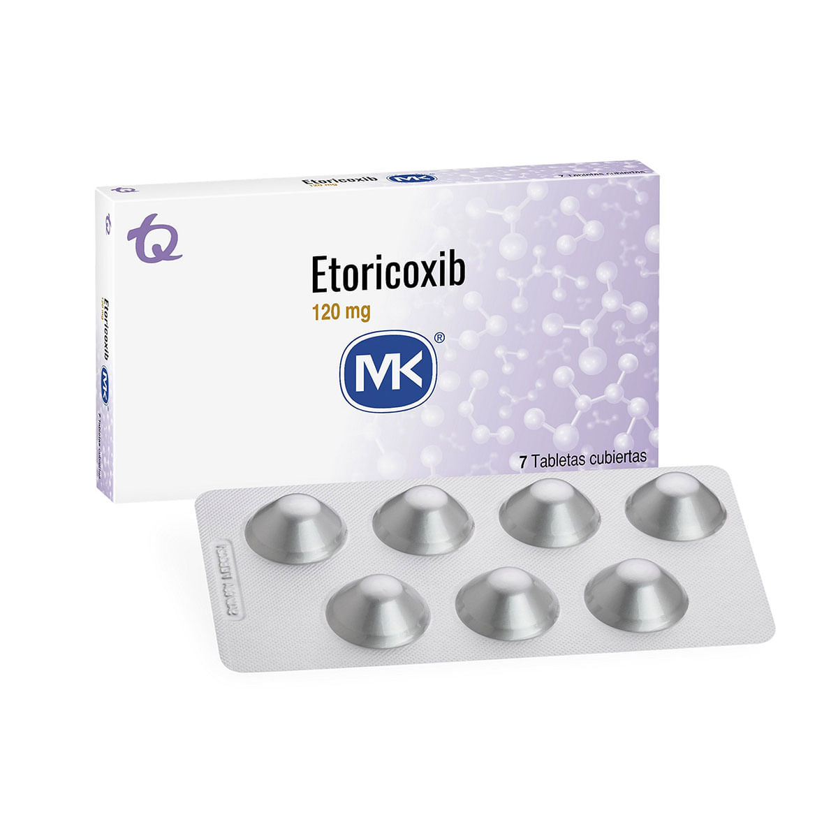 Etoricoxib 120 Mg Mk Caja X 7 Tabletas Cubiertas.