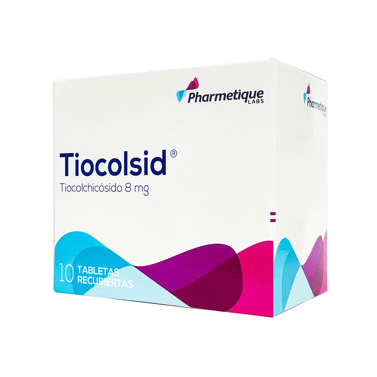 Tiocolsid 8 Mg Pharmetique Caja X 10 Tabletas Recubiertas.