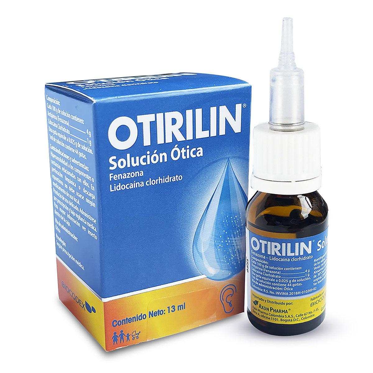 Solución Ótica Otirilin Axon Pharma Frasco X 15 Ml.
