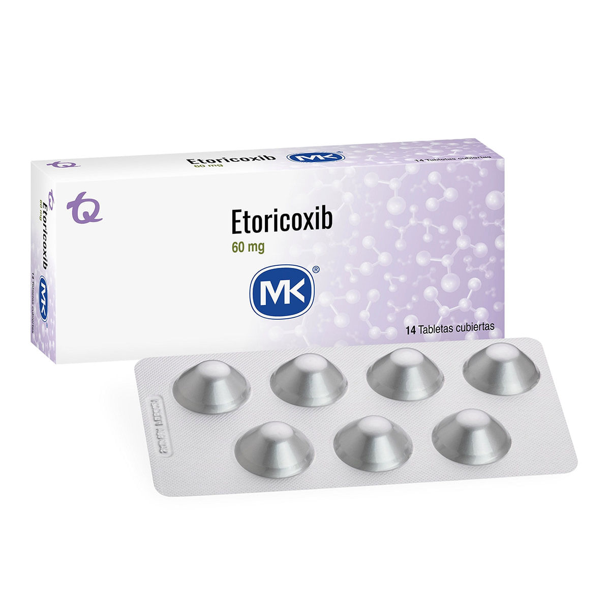 Etoricoxib 60 Mg Mk Caja X 14 Tabletas Cubiertas.