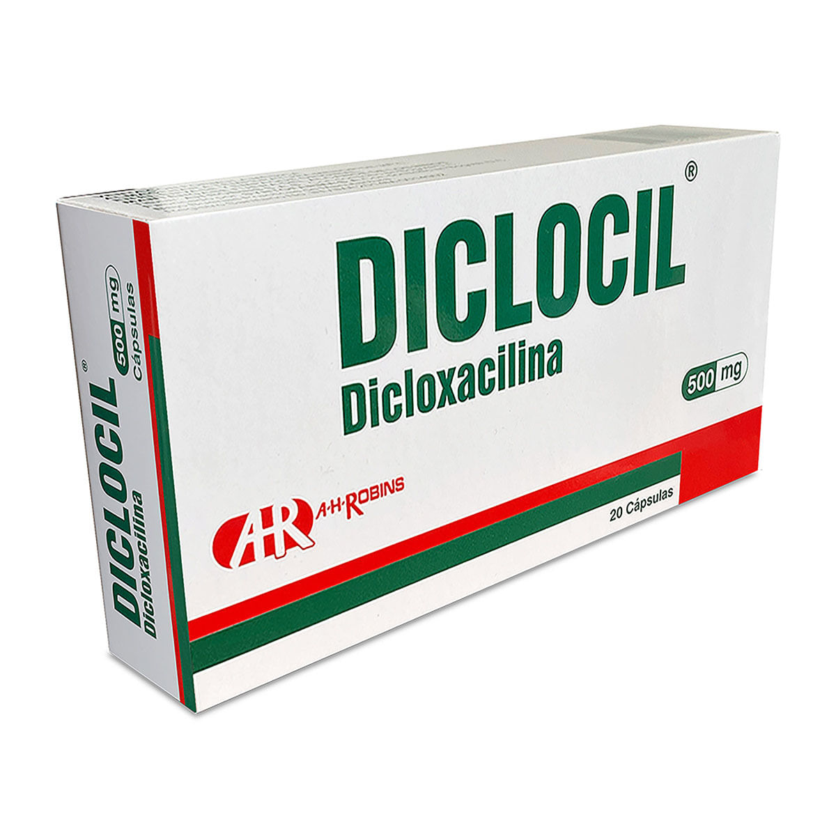 Diclocil 500 Mg Ah Robins Caja X 20 Cápsulas.