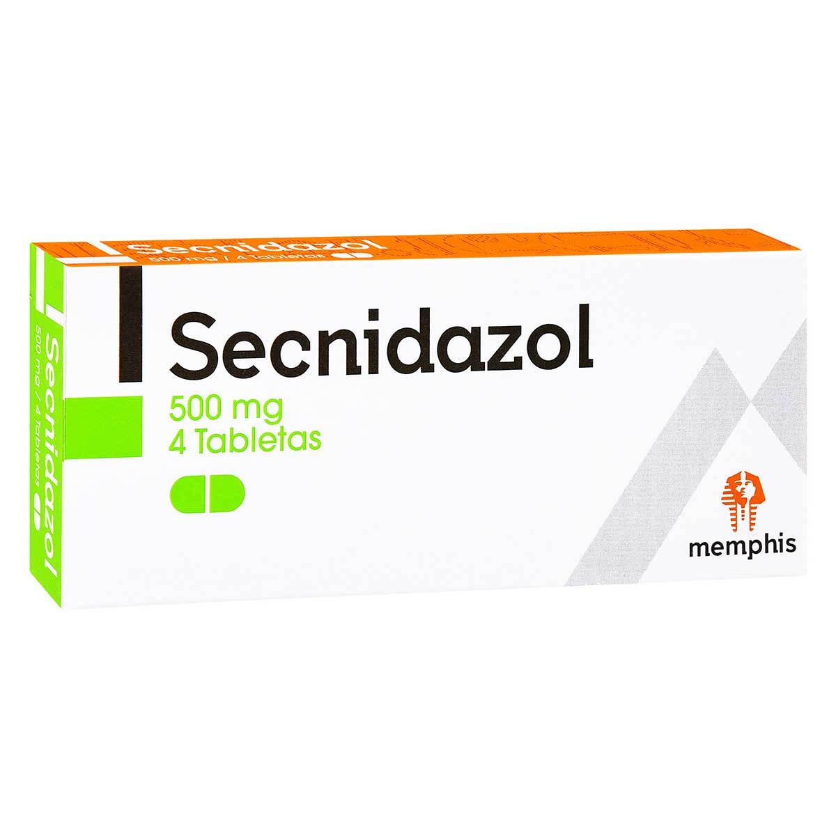 Secnidazol 500 Mg Memphis Caja X 4 Tabletas.