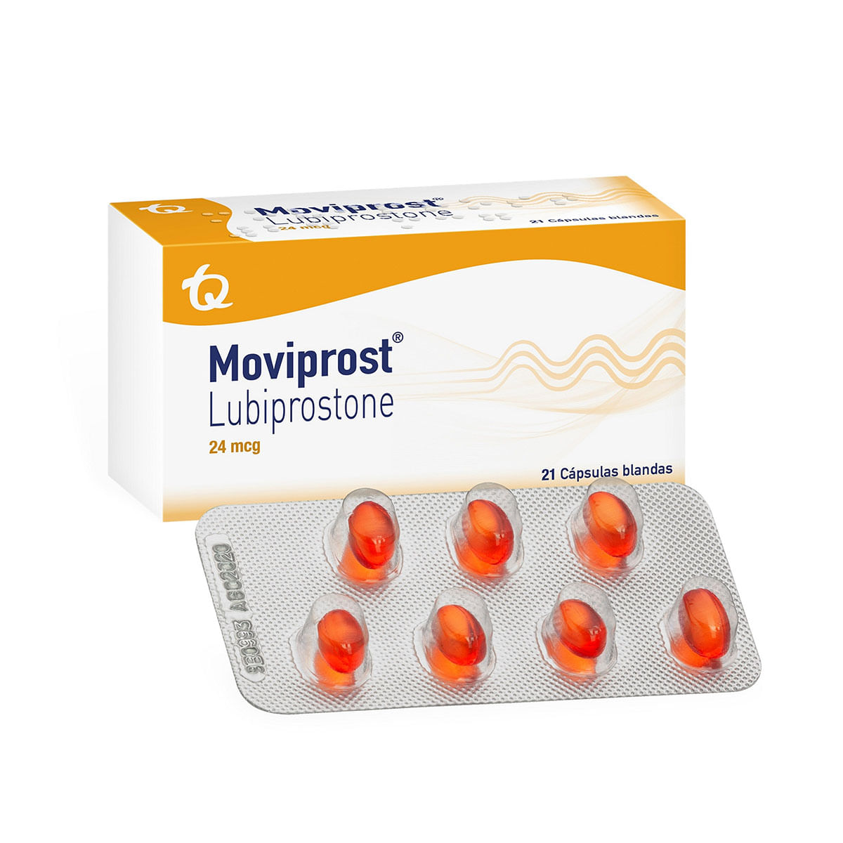 Moviprost 24 Mcg Tecnoquímicas Caja X 21 Cápsulas Blandas.