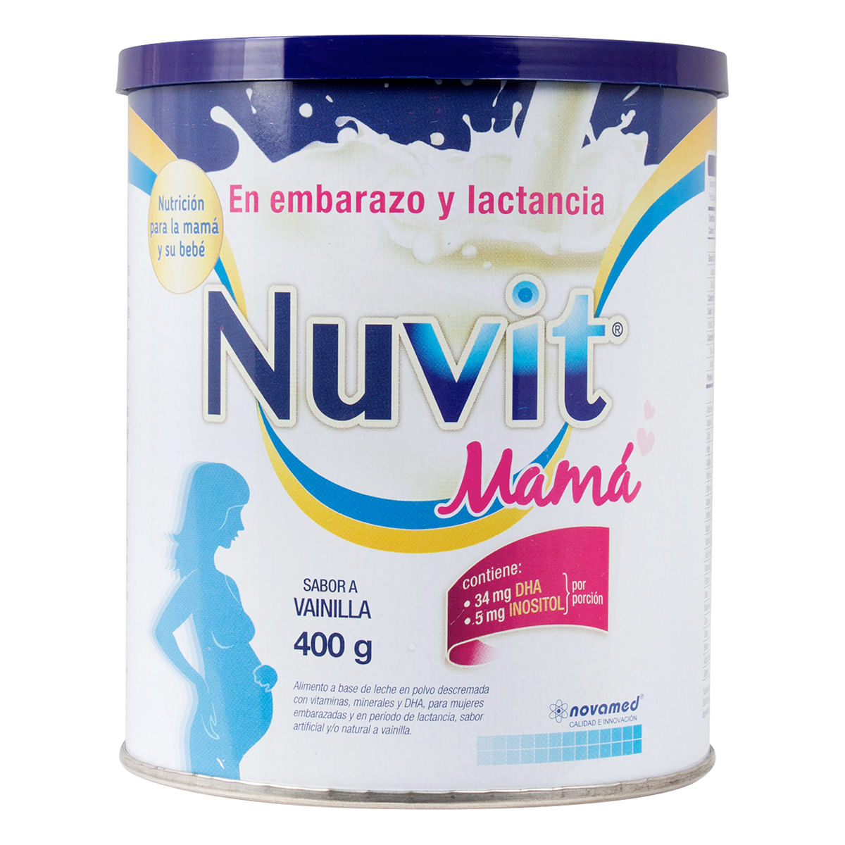 Alimento Nuvit Mamá Vainilla Tarro x 400 g