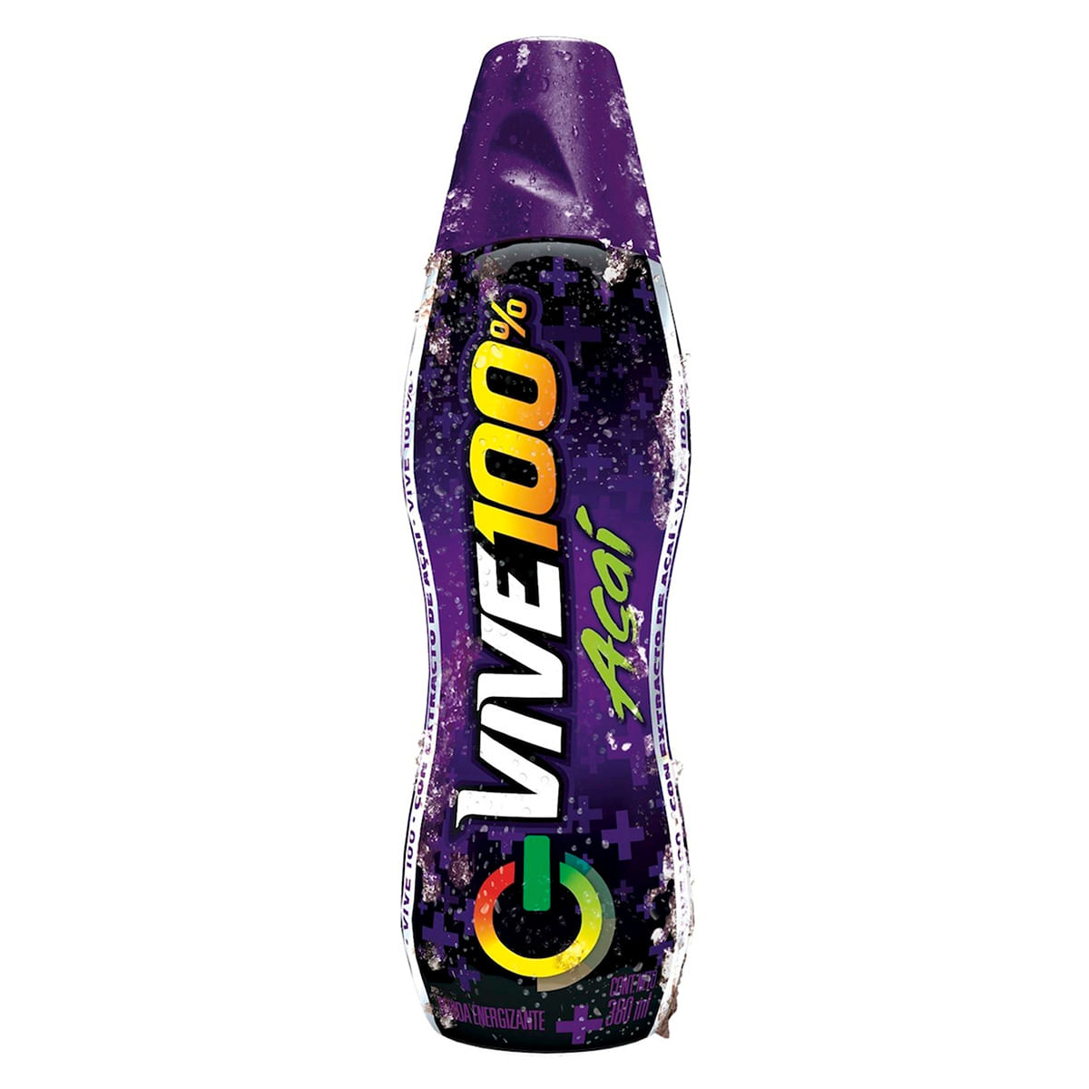Bebida Energizante Vive 100% Acaí Botella x 380 mL Empaque x 6 Uds