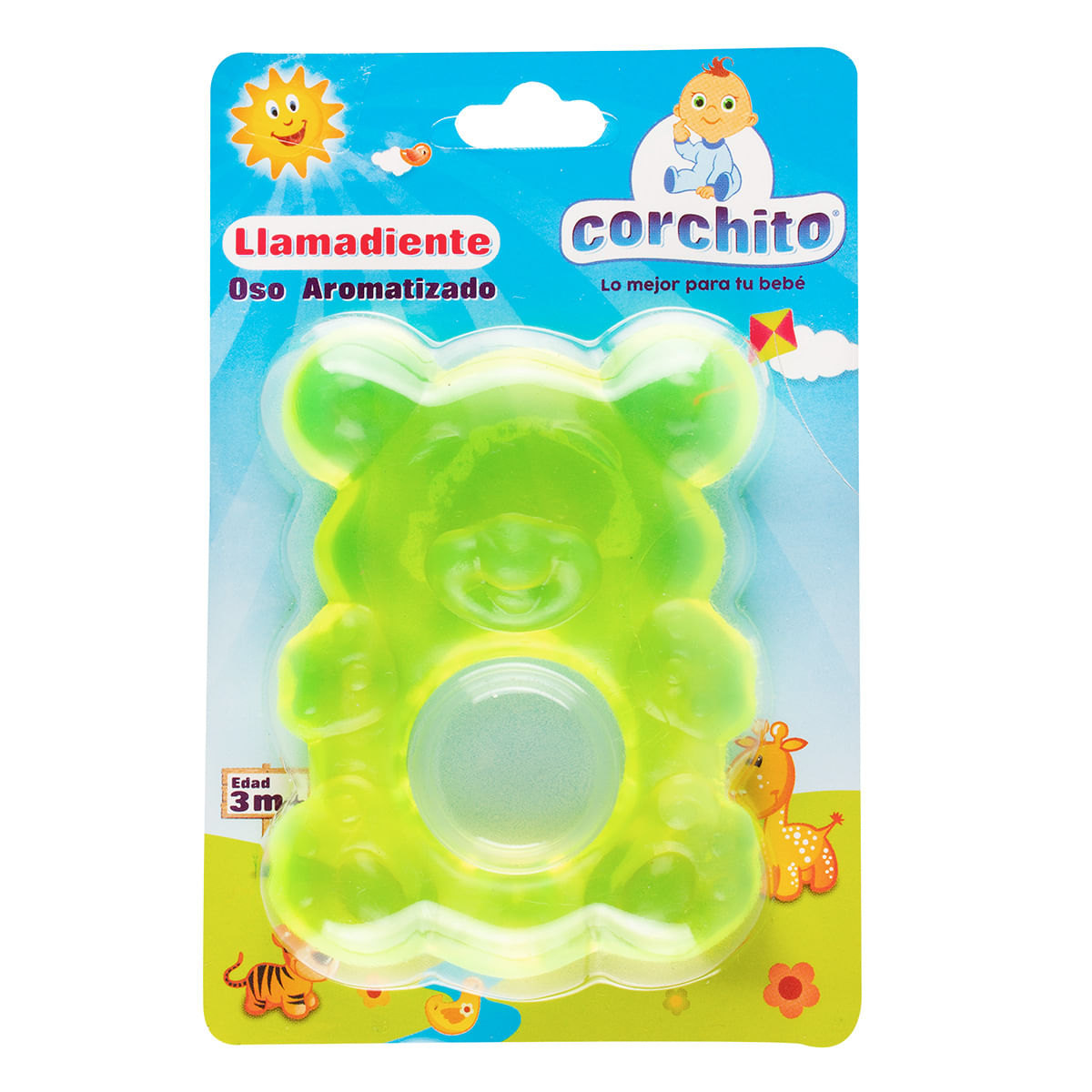 Llama Dientes Corchito Oso Aromatizado Blister x 1 Ud.