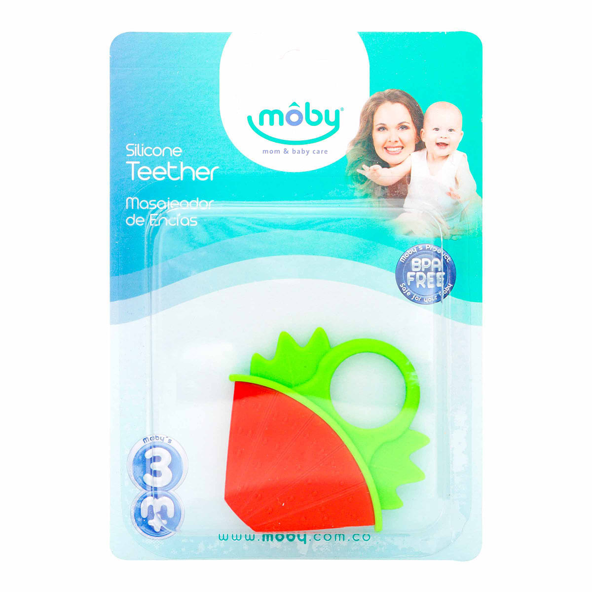 Masajeador de Encías Silicona Moby x 1 ud.