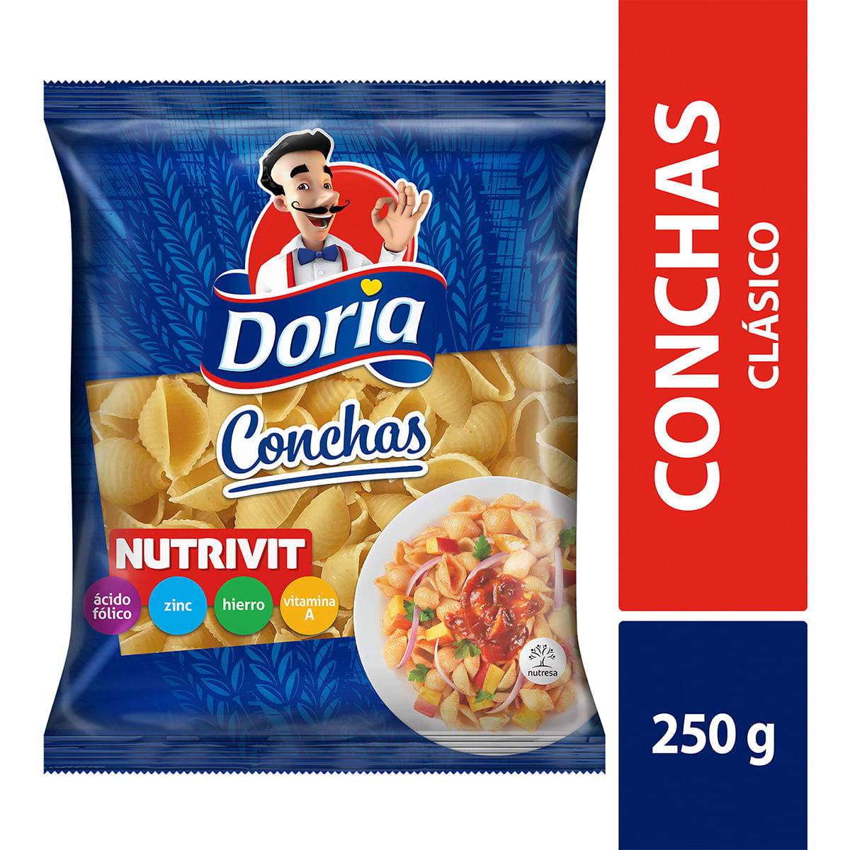 Conchas Doria Nutrivit Paquete x 250 g.