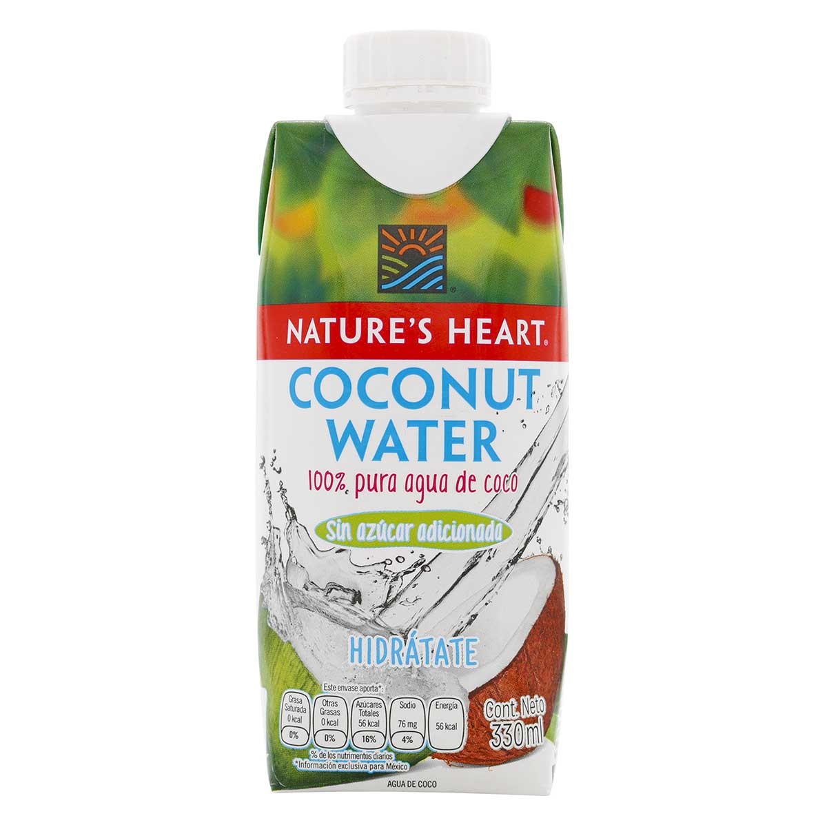 Agua de Coco Natures Heart Caja x 330 mL