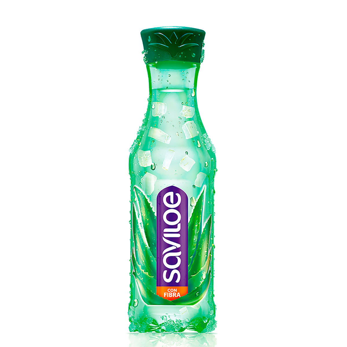 Bebida Saviloe con Fibra Botella x 420 mL Empaque x 4 Uds