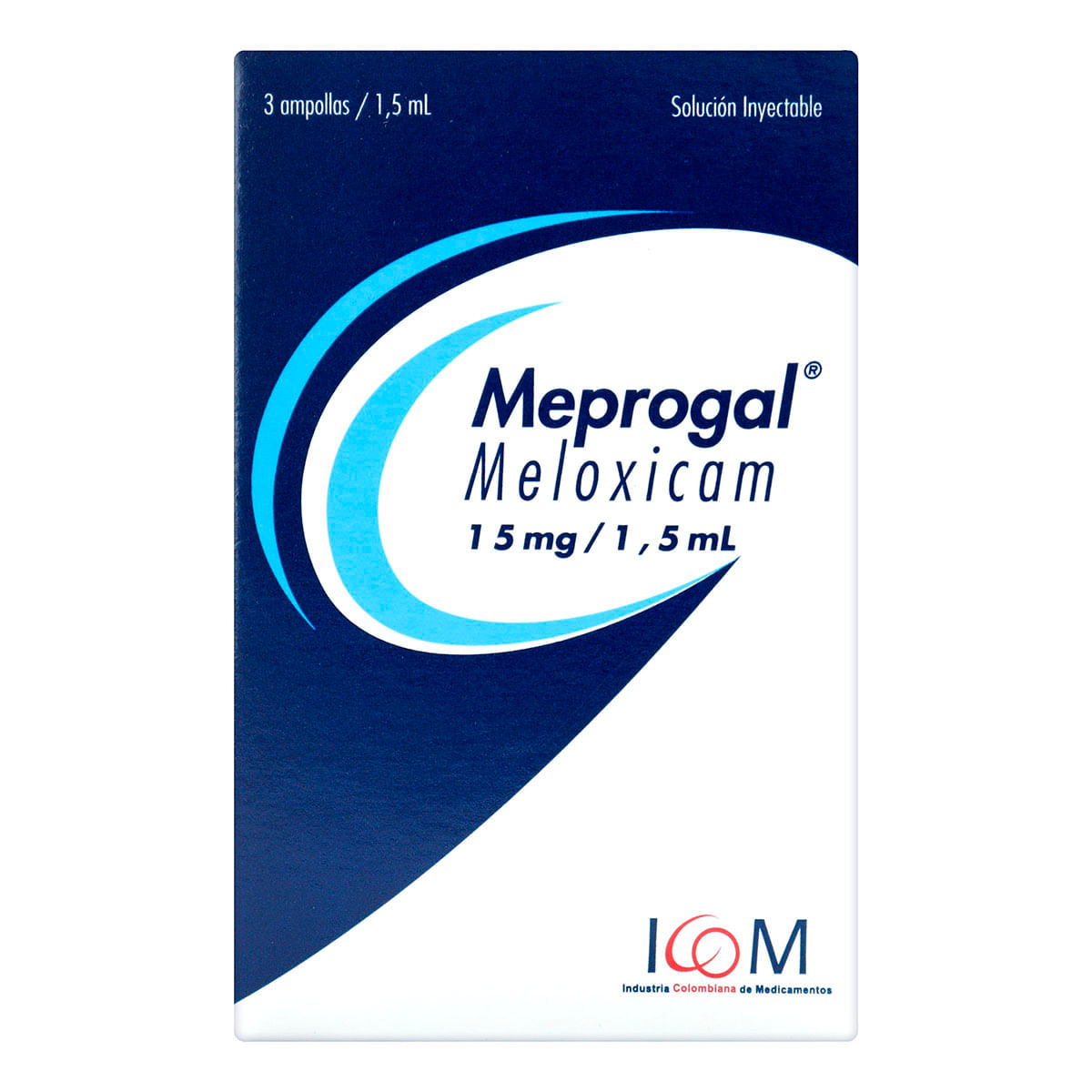 Meloxicam Meprogal 15 Mg/1.5 Ml Caja X 3 Ampollas.