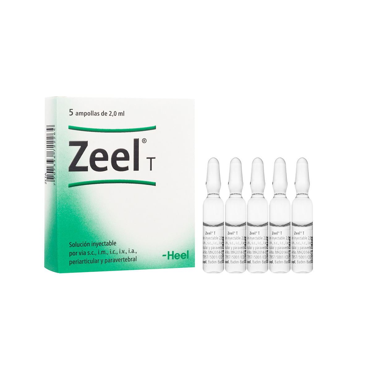 Solución Inyectable Zeel T 2.0 Ml Heel Caja X 5 Ampollas.