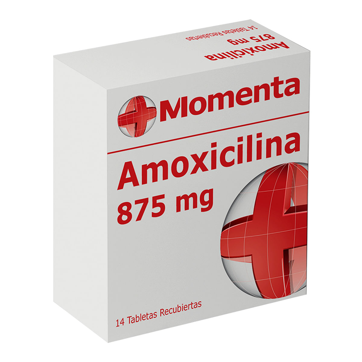 Amoxicilina 875 Mg Momenta Caja X 14 Tabletas Recubiertas.