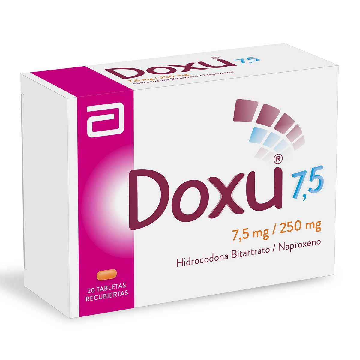 Doxu 7.5 Mg/250 Mg Abbott Caja X 20 Tabletas Recubiertas.