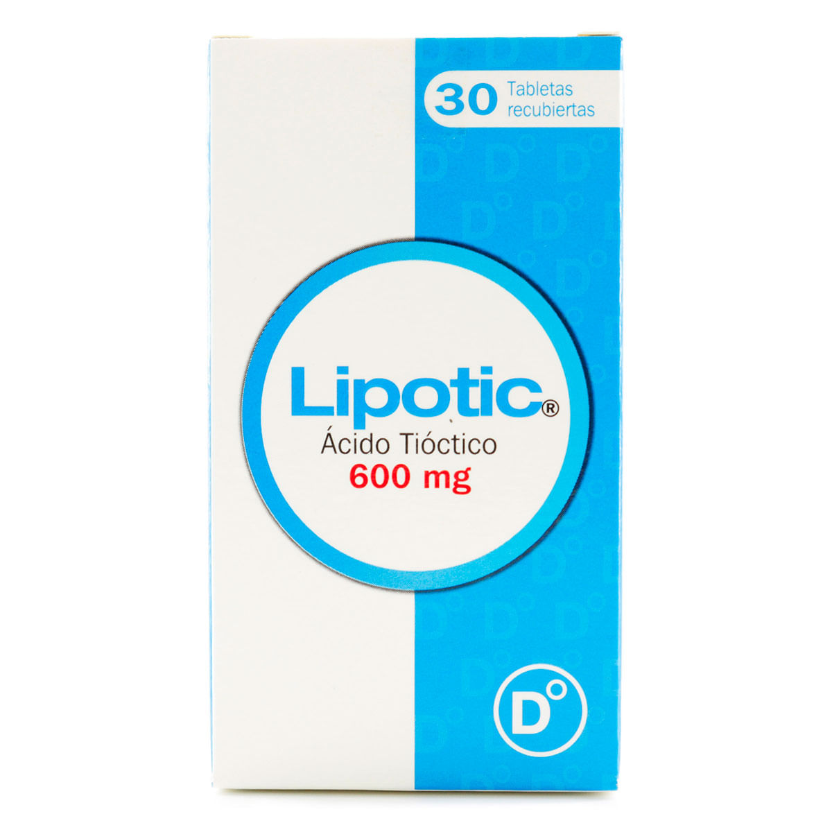 Lipotic 600 Mg Diabetrics Caja X 30 Tabletas Recubiertas.