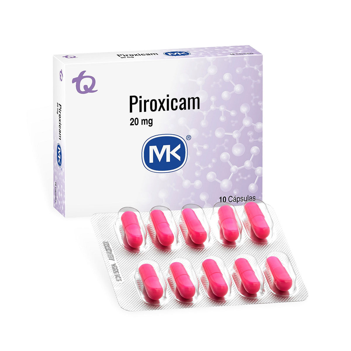 Piroxicam 20 Mg Mk Caja X 10 Cápsulas.