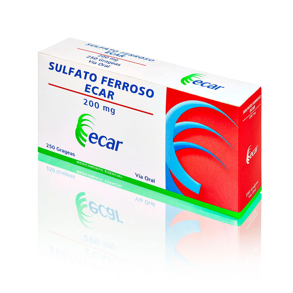 Sulfato Ferroso 200 Mg Ecar Caja X 250 Grageas.